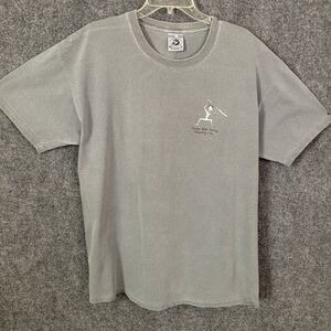 Trucker River Rafting T-shirt Men L Gray w/Graphic Tahoe City Ca